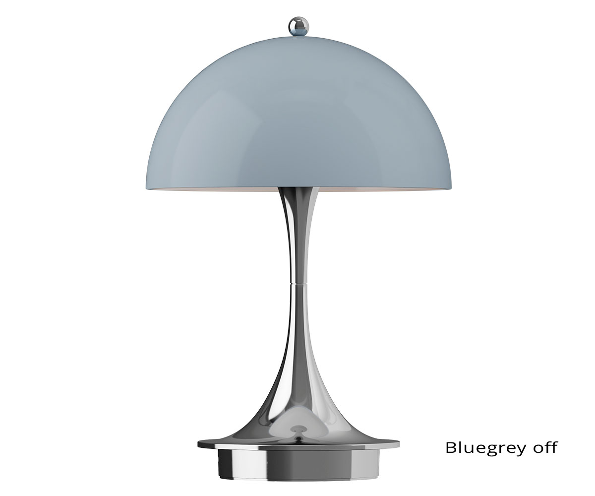 Louis Poulsen - Panthella 160 Portable Original Collection af Verner Panton Original Opal Blue Grey