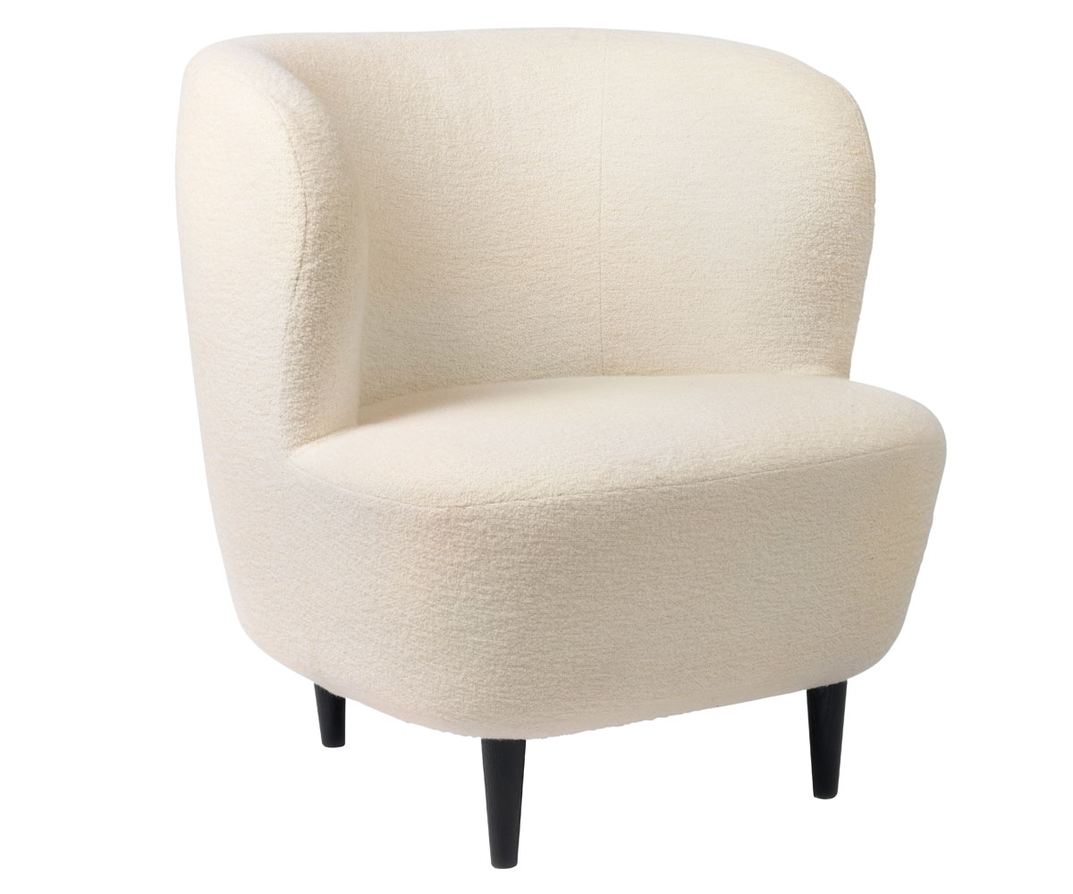 Gubi - Stay Lounge Chair Olieret valnød Small Remix