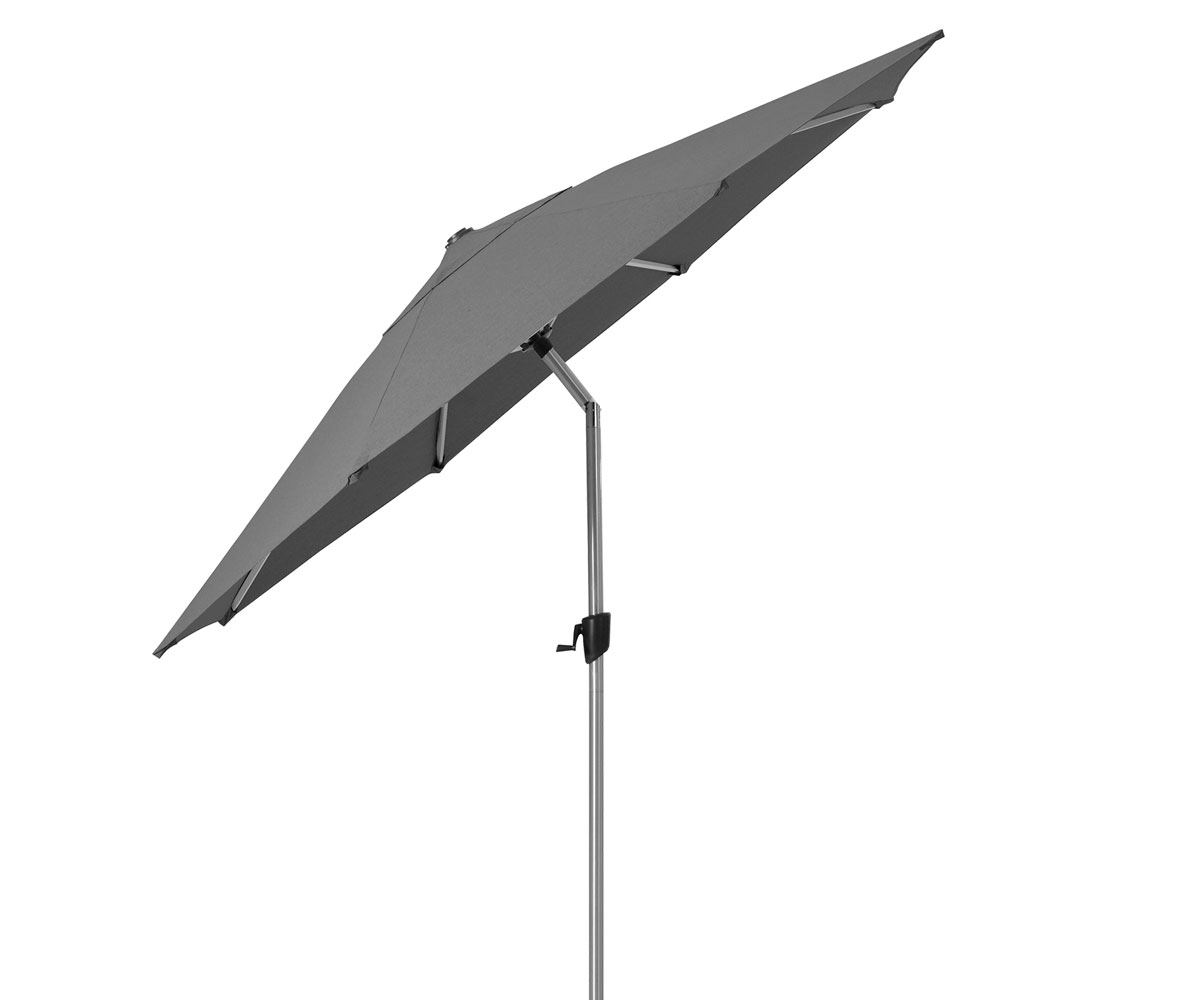 Cane-line - Cane-line Sunshade parasol med tilt Antracit / Sølv, mat anodiseret