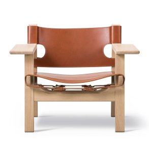 2226 Den Spanske Stol (Cognac/Sbebehandlet eg)