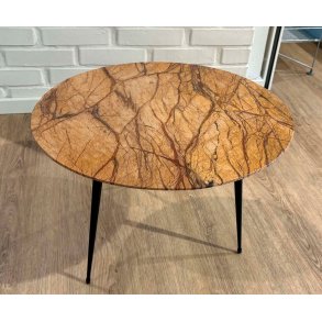 Disc sidebord (brun marmor)
