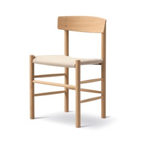 J39 Folkestolen sdepolstret (eg/kanvas) af Brge Mogensen