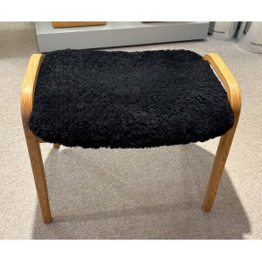 Lamino skammel (sort)
