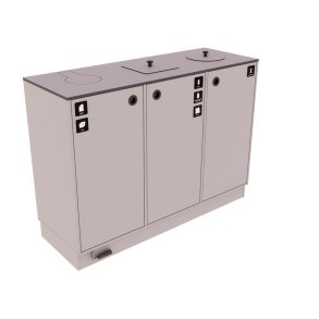 Cube Design Affaldssortering 3 rum