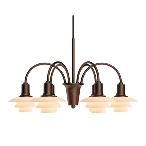 PH 1/1 Lysekrone 6 Centenary Kollektion fra Louis Poulsen