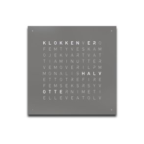 QlockTwo Earth 45 Grey