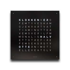 QlockTwo Earth 90 Black