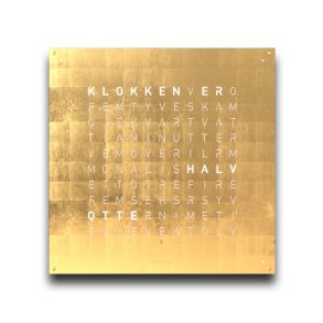 QlockTwo Earth 90 Creators Edition Gold