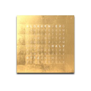 QlockTwo Earth 45 Creators Edition Gold