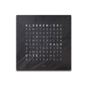 QlockTwo Earth 45 Creators Edition Metamorphite