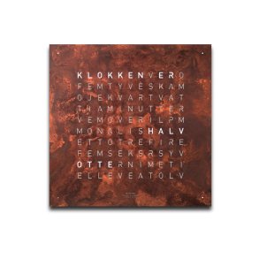 QlockTwo Earth 45 Creators Edition Rust