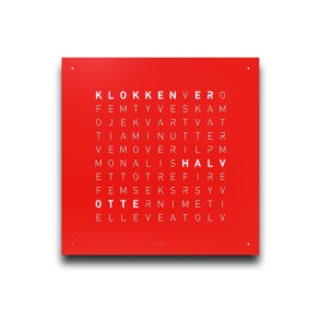 QlockTwo Earth 45 Red