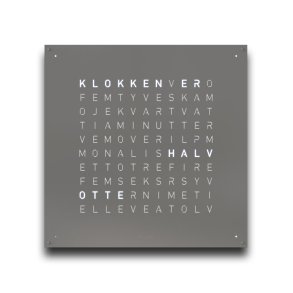 QlockTwo Earth 90 Grey