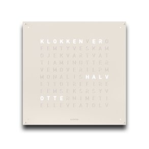 QlockTwo Earth 90 White