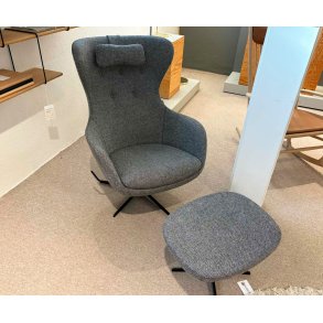 SL407 L�nestol inkl. skammel og nakkepude