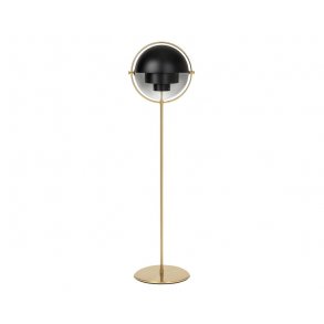 Multi-Lite Floor Lamp (Messing/Sort)