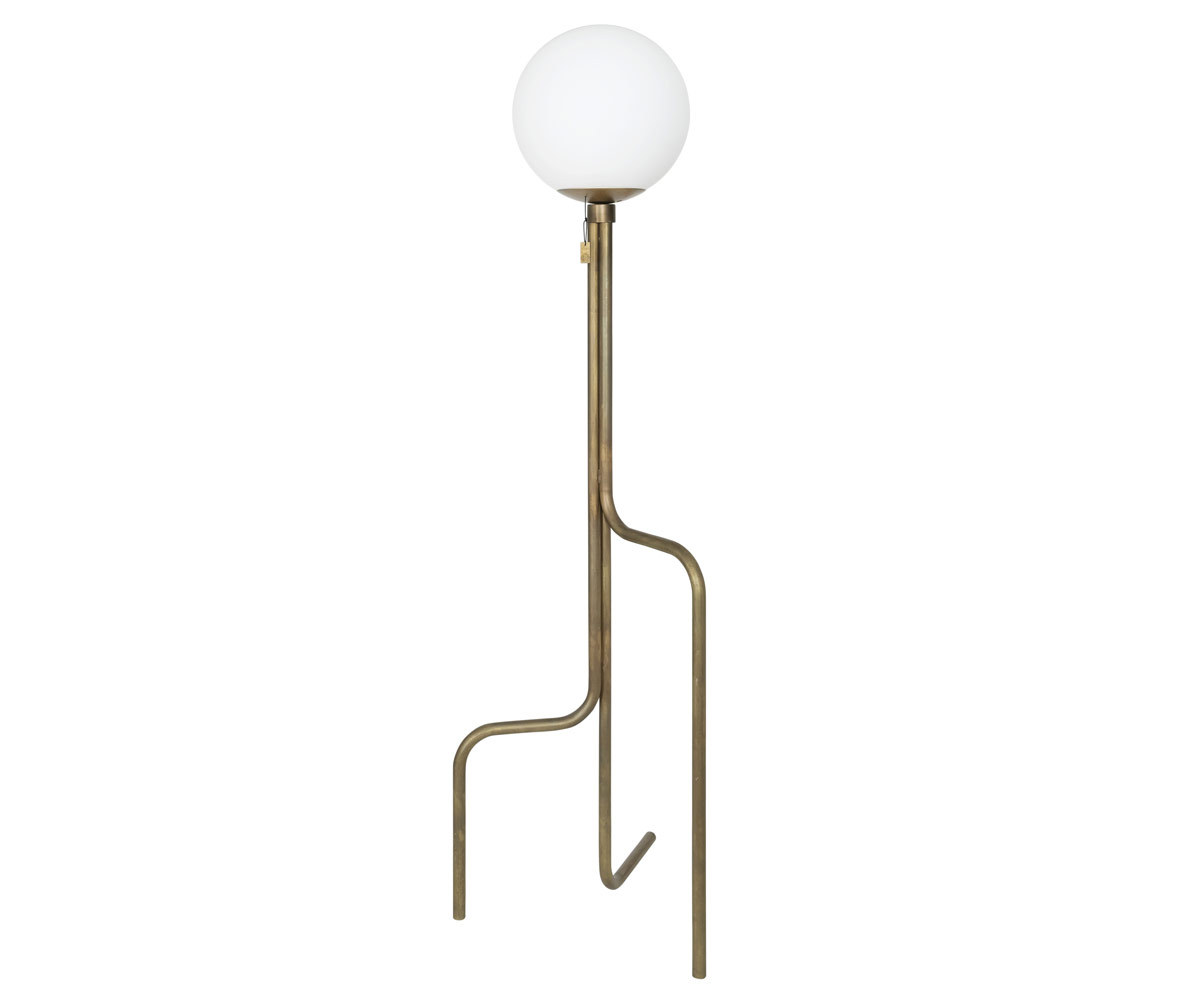 Konsthantverk - Strapatz Glob gulvlampe