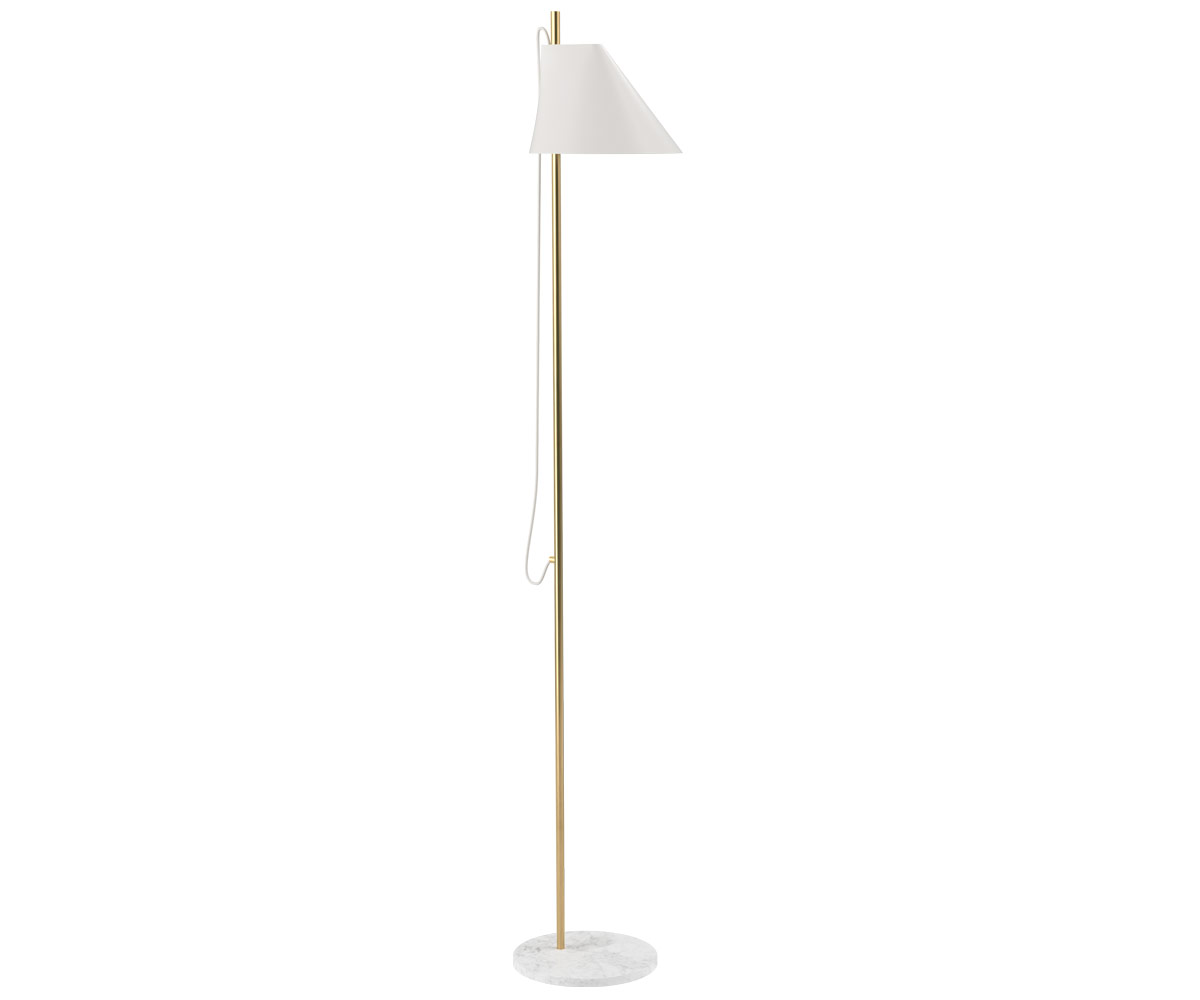 Louis Poulsen - YUH Gulvlampe (Messing) Hvid