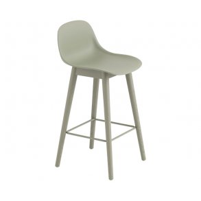 Fiber Barstool Wood (Rygln)