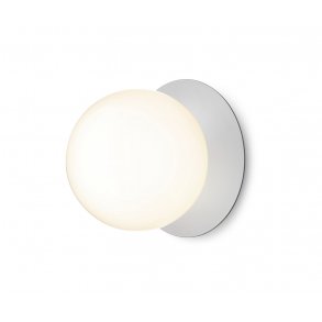 Liila 1 Wall/Ceiling (Light Silver/Opal White)