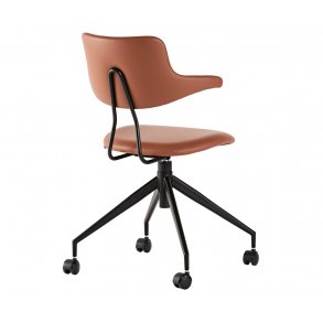 VL119 (Fuldpolstret med synlig rygbjle og hjul) 